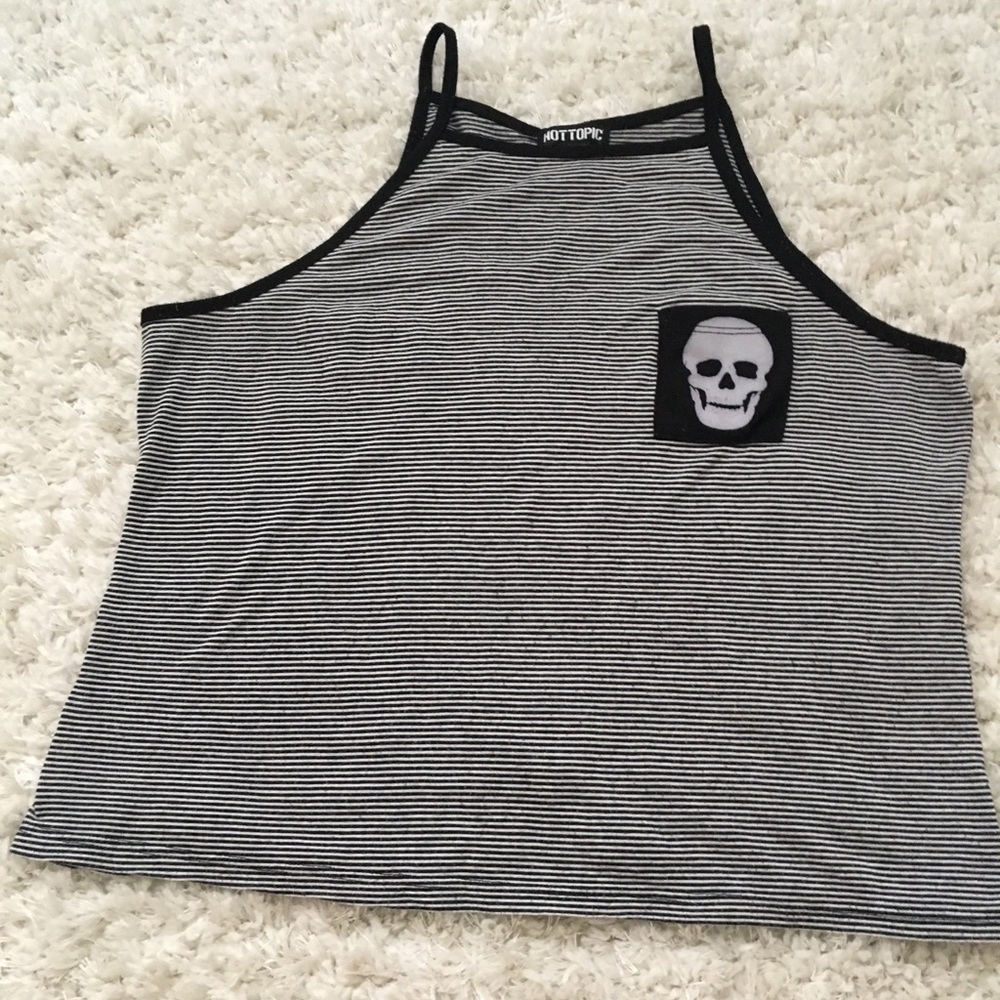 skeleton/striped tank